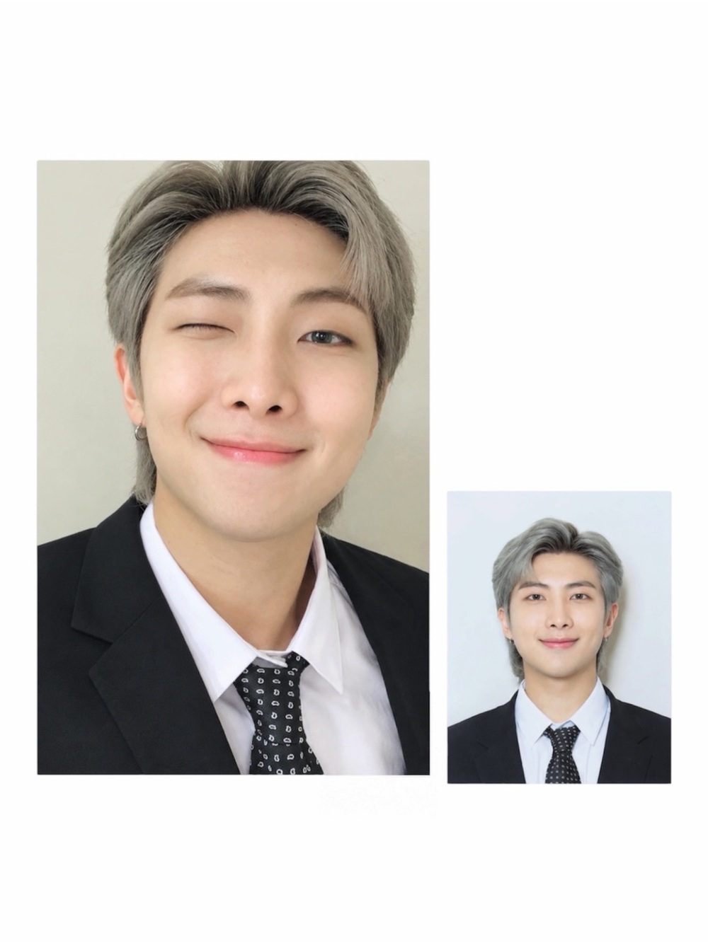 BTS GLOBAL OFFICIAL FANCLUB ARMYMEMBERSHIP KIT V3 RM PHOTOCARD + ID PHOTO